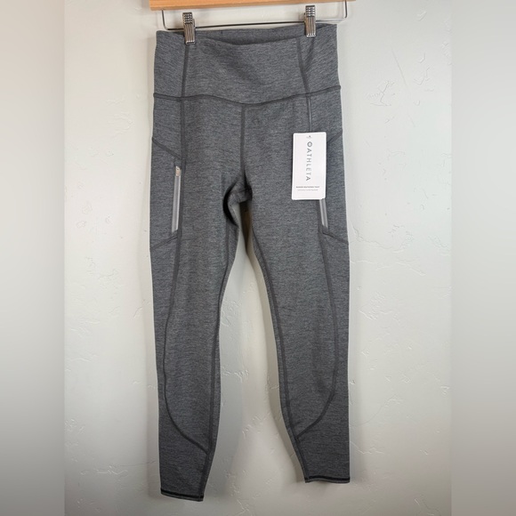 NWT Athleta Rainier Heathered Tight Leggings Heather Grey Small - Picture 4 of 13